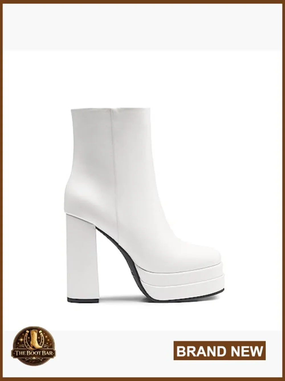 Women's Platform Ankle Boots Chunky Heels Square Toe Y2K Party Booties